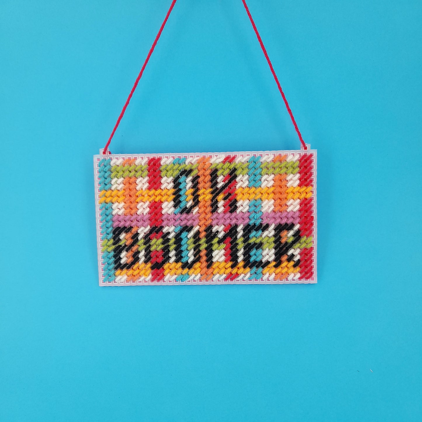 Kit de point de croix - Panneau "Ok Boomer" - Difficulté 1