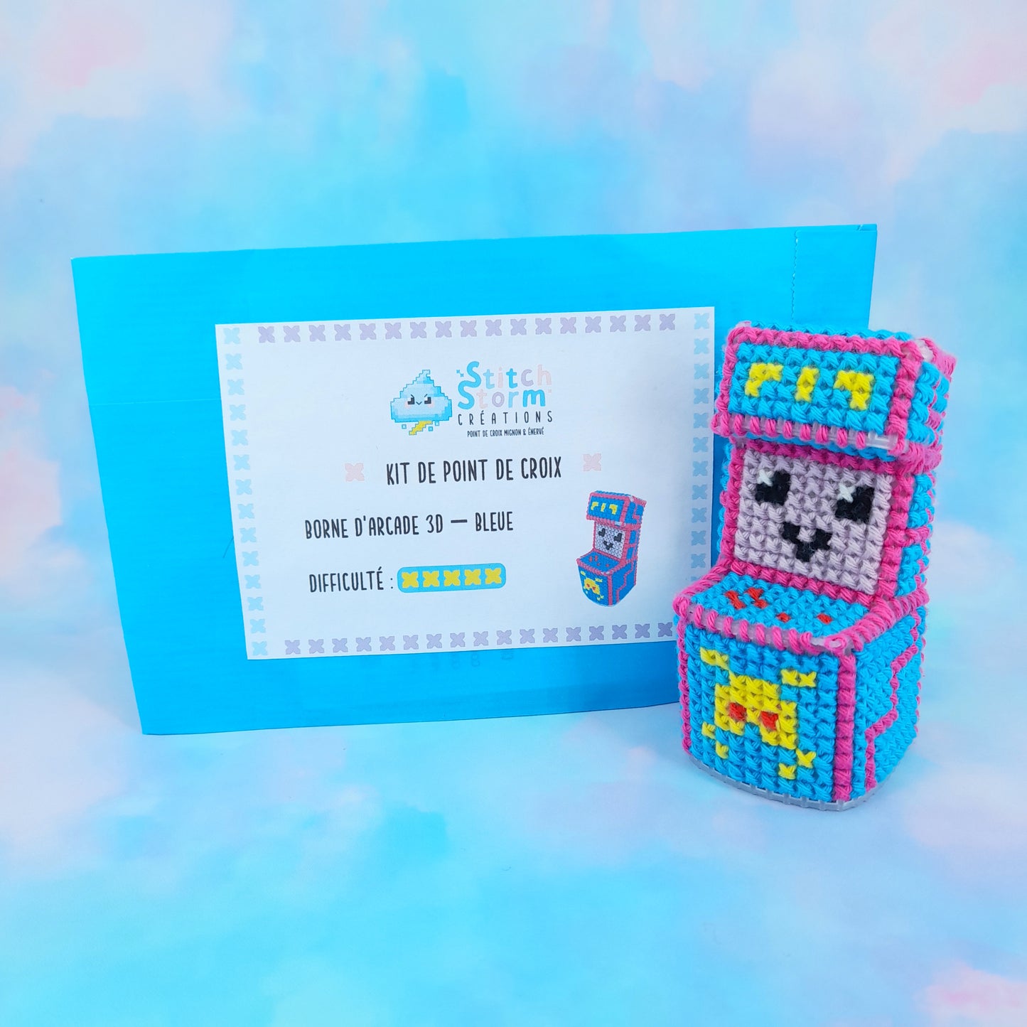 Kit de point de croix - Borne d'arcade en 3D