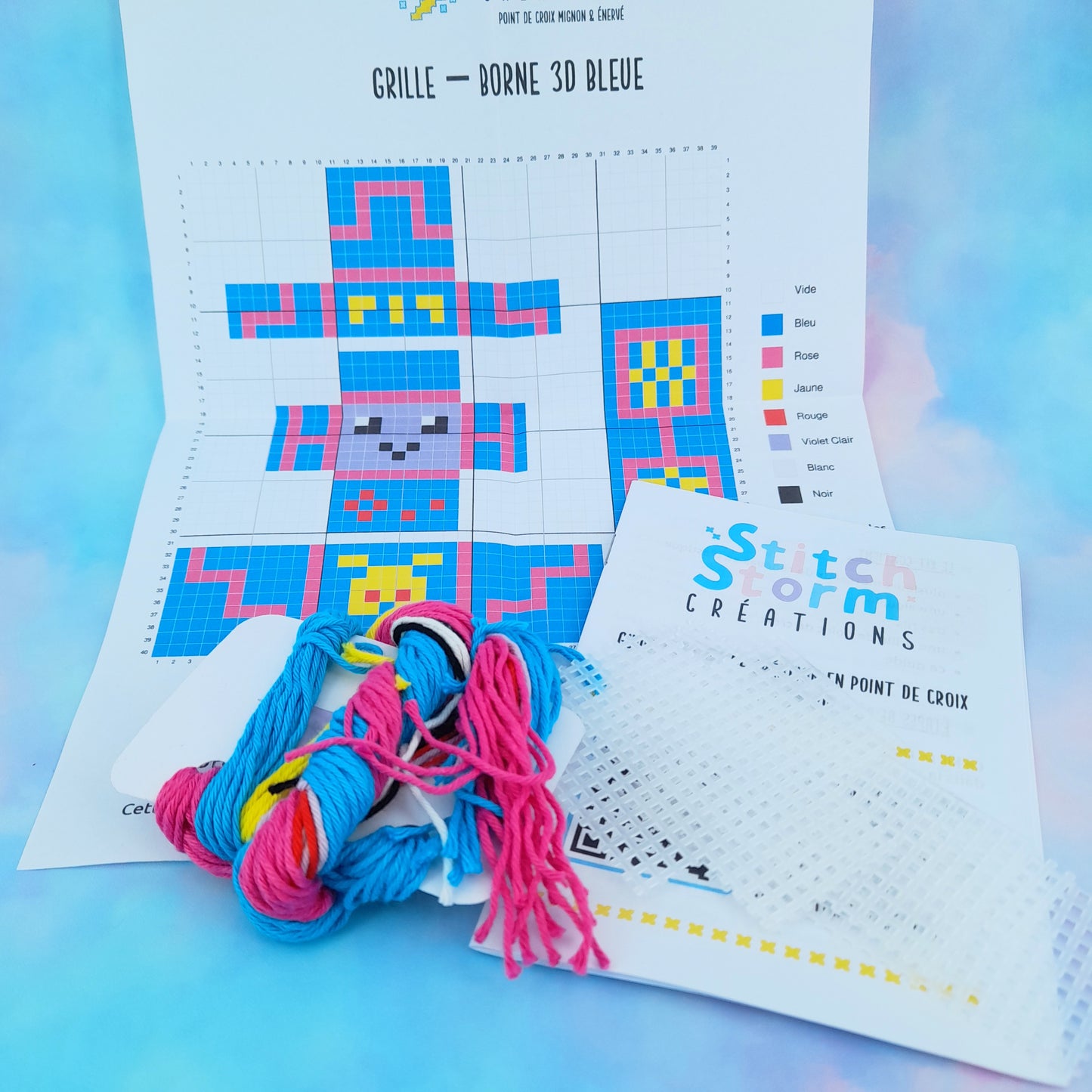 Kit de point de croix - Borne d'arcade en 3D