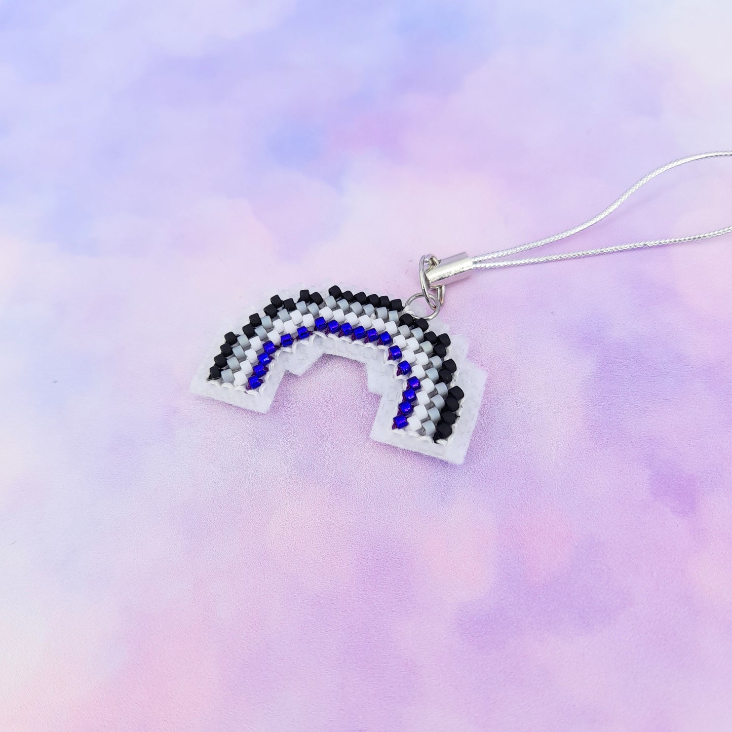 Arc-en-ciel Pride en perles - Pin's ou porte-clé