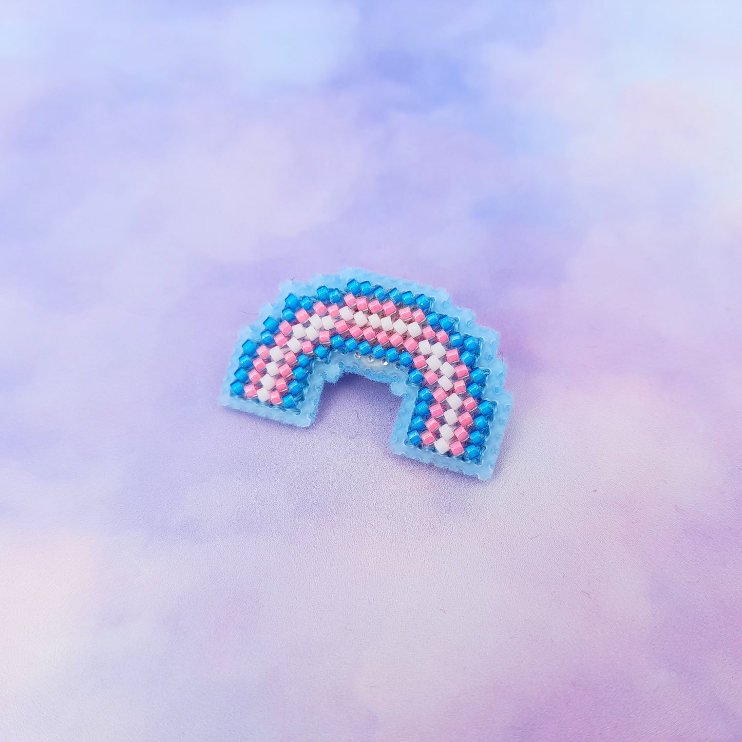 Arc-en-ciel Pride en perles - Pin's ou porte-clé