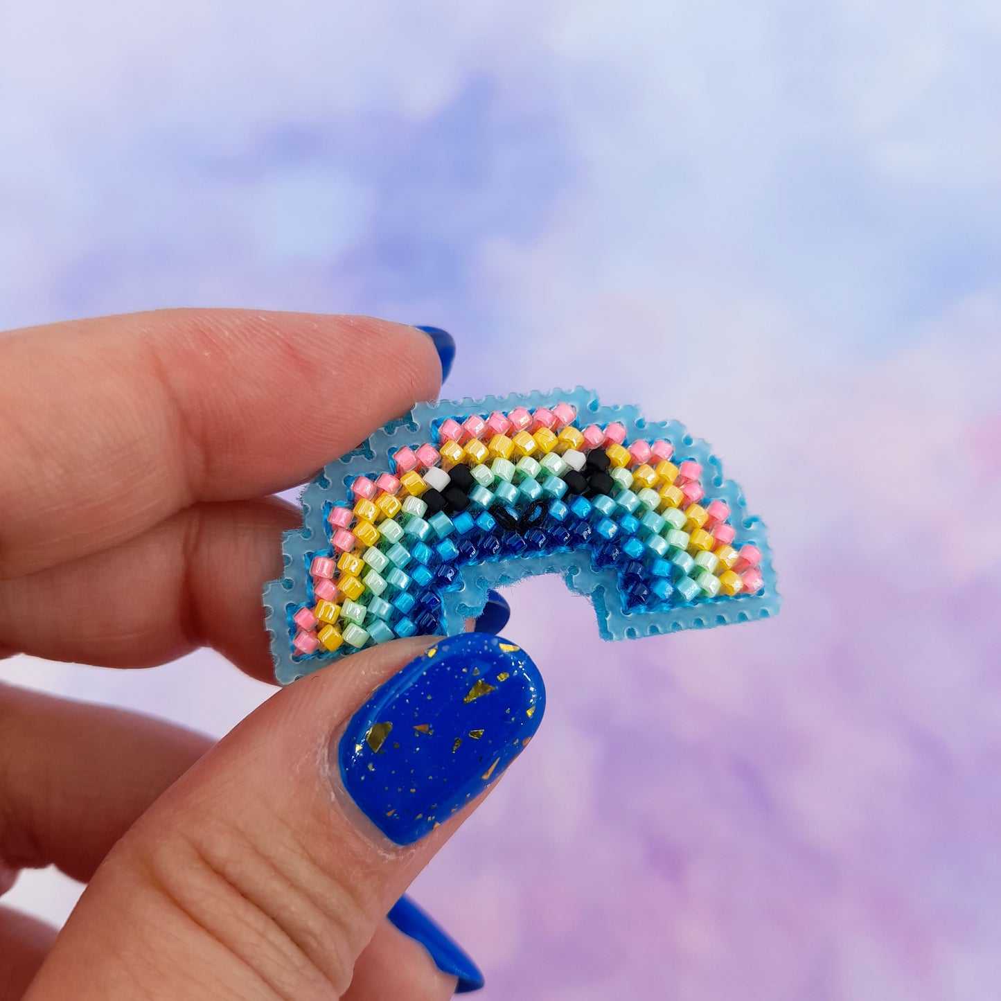 Arc-en-ciel Pastel - Pin's ou porte-clé