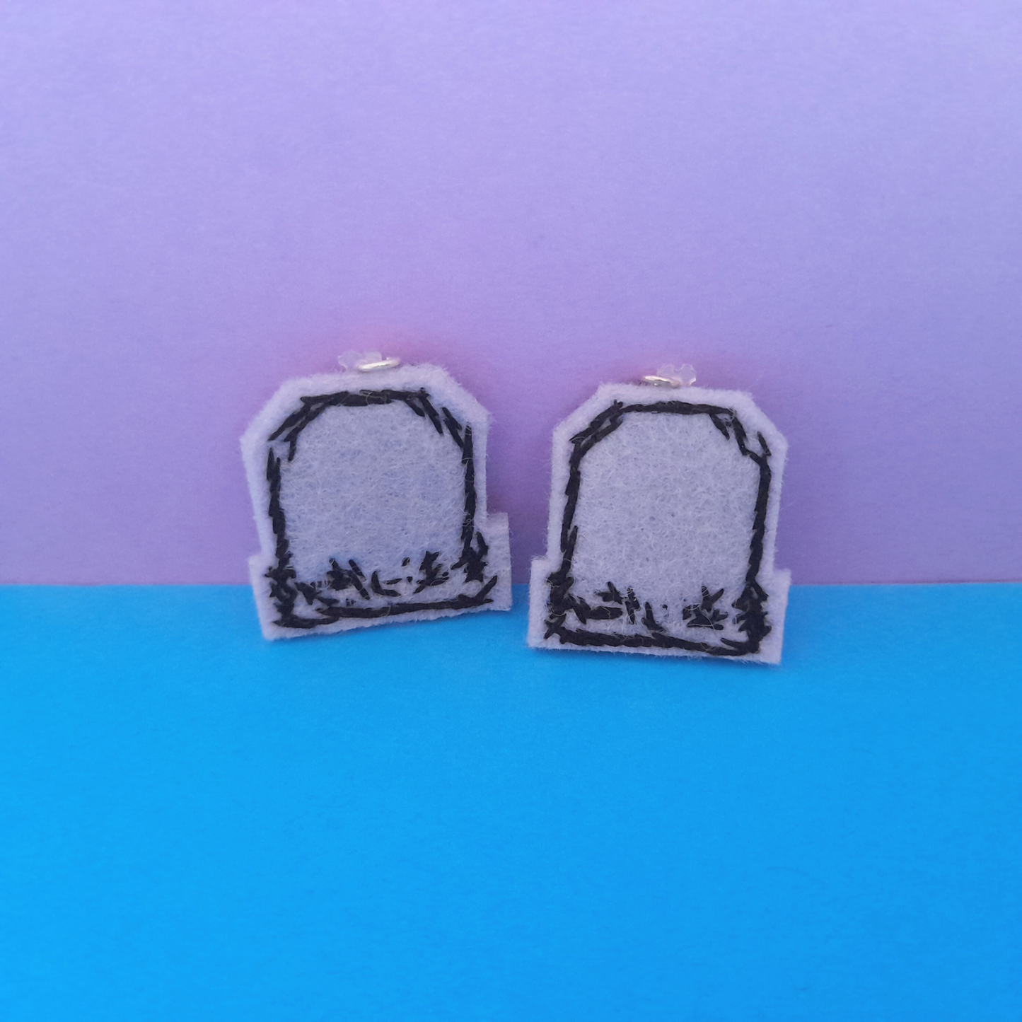 Boucles d'oreilles pierre tombales
