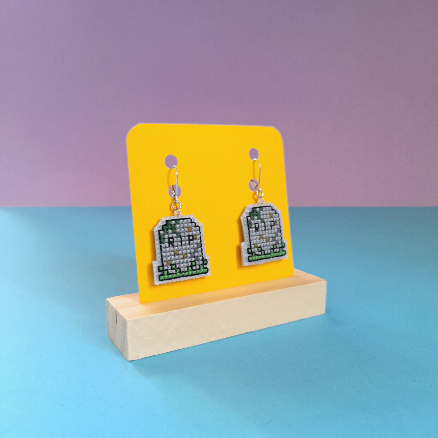 Boucles d'oreilles pierre tombales