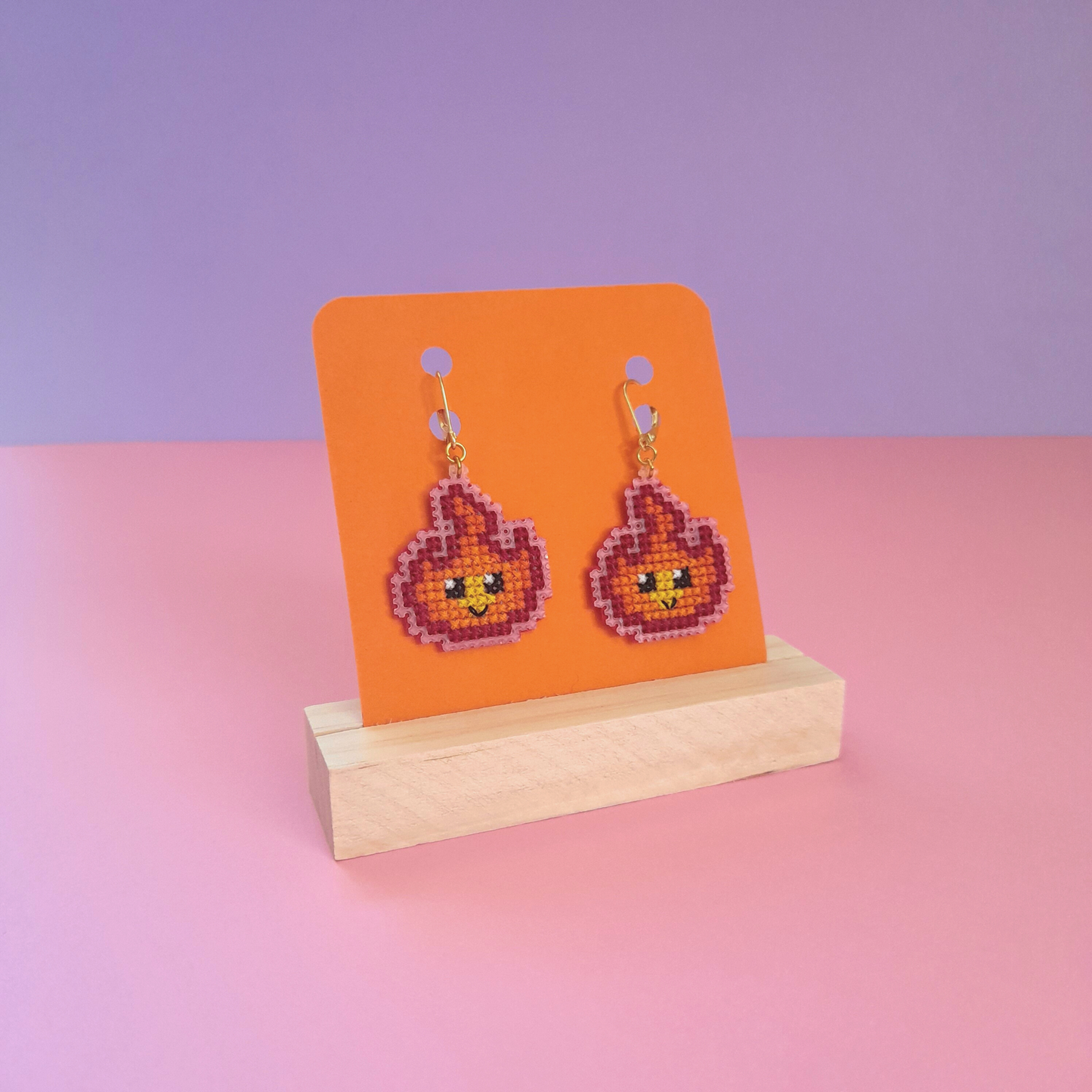 Boucles d'oreilles flammes