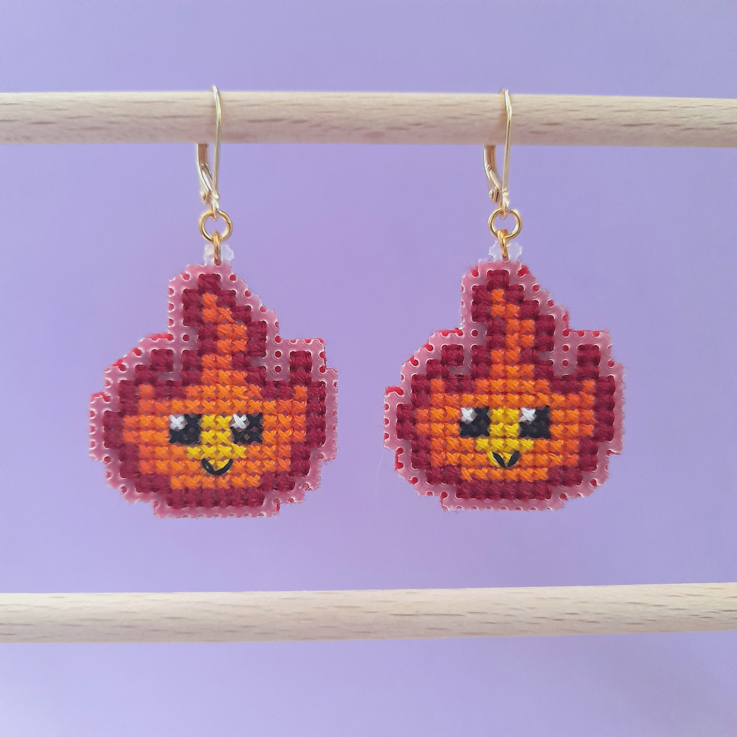 Boucles d'oreilles flammes