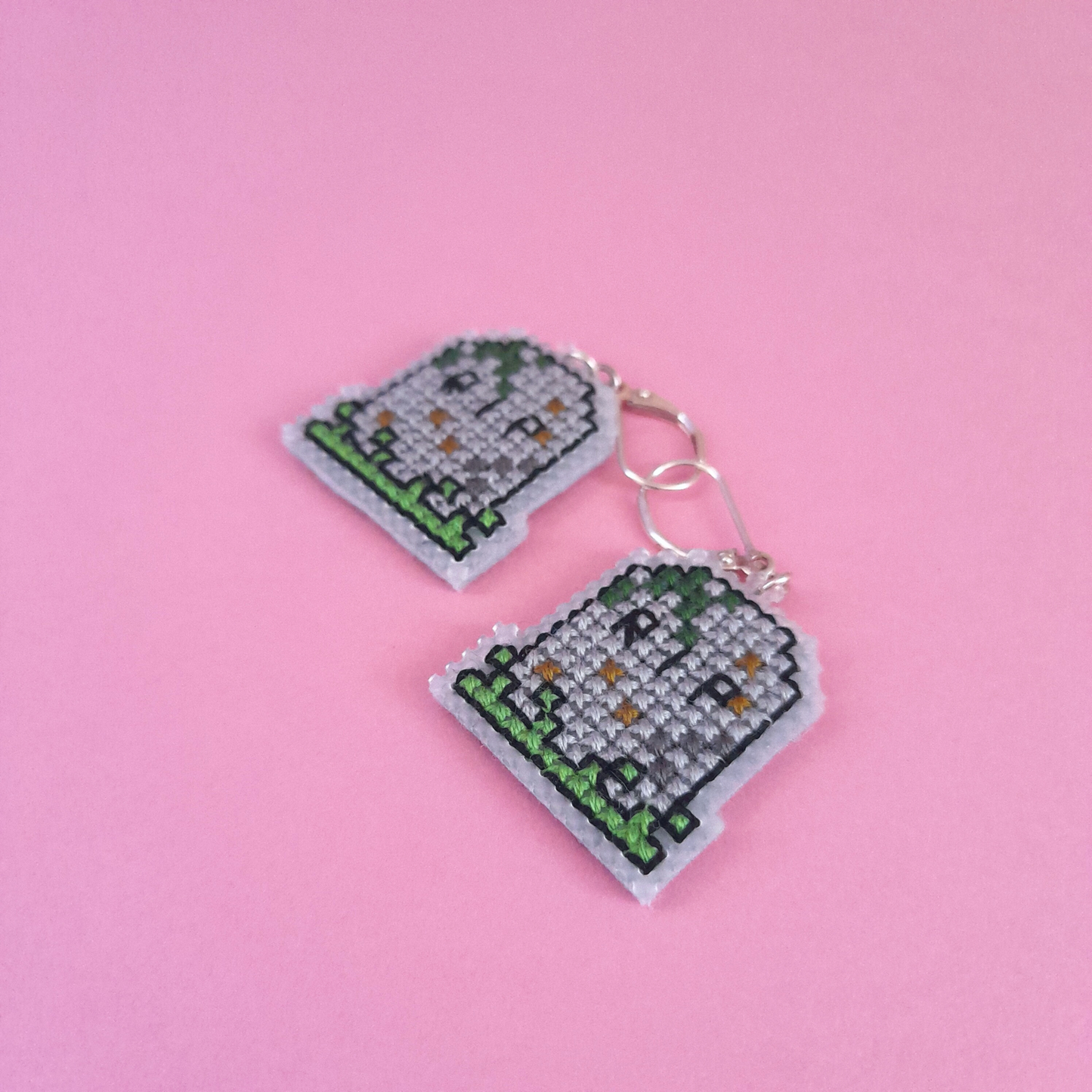 Boucles d'oreilles pierre tombales
