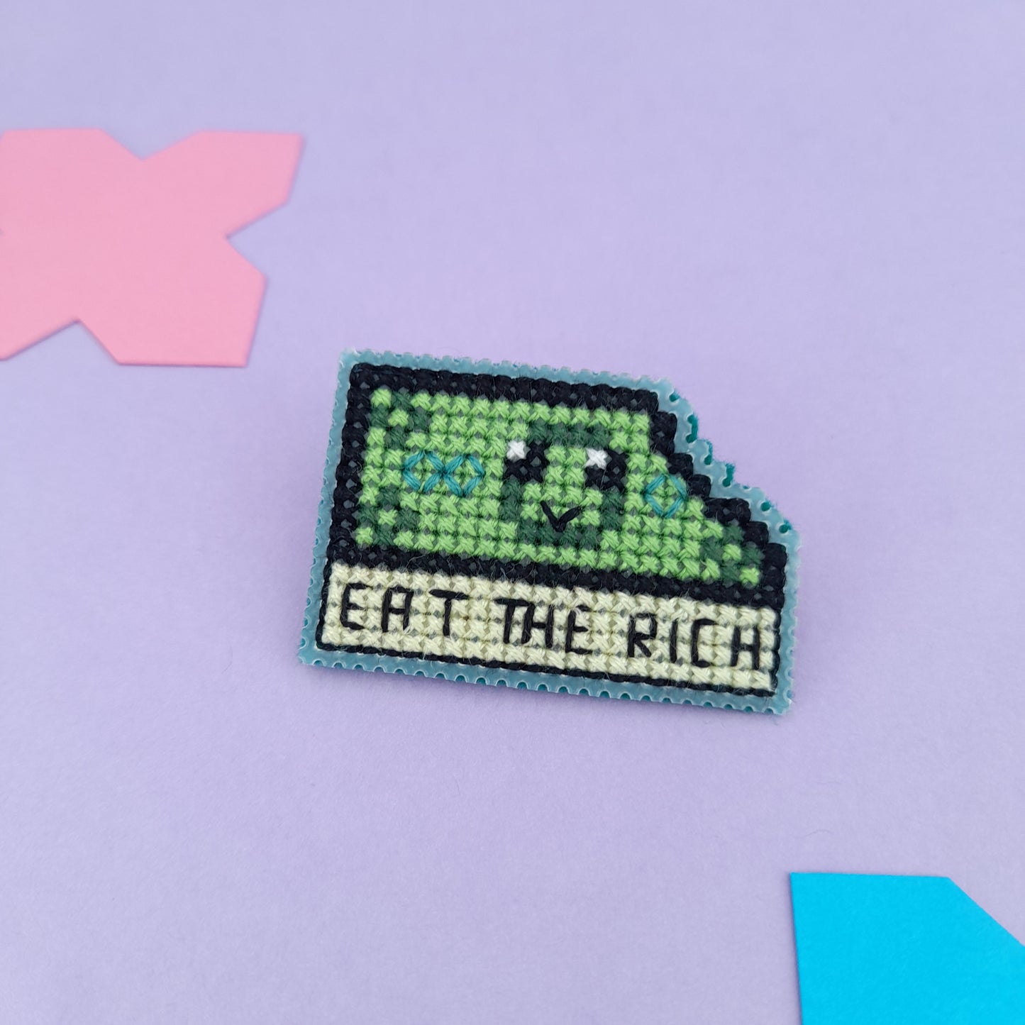 Eat the Rich - broche ou porte-clé