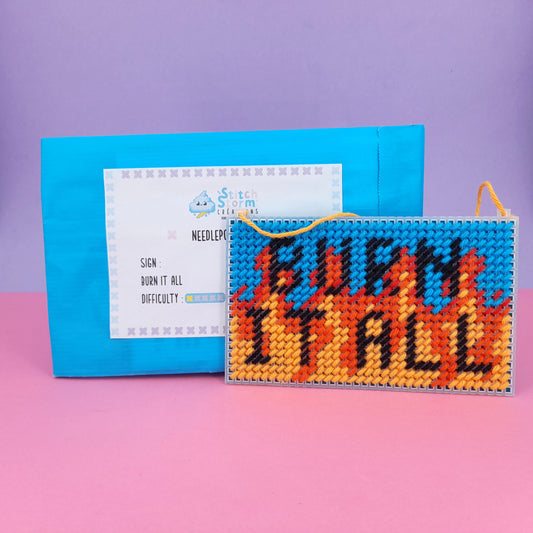 DIY Kit - "Burn it All" sign - Difficulty 1