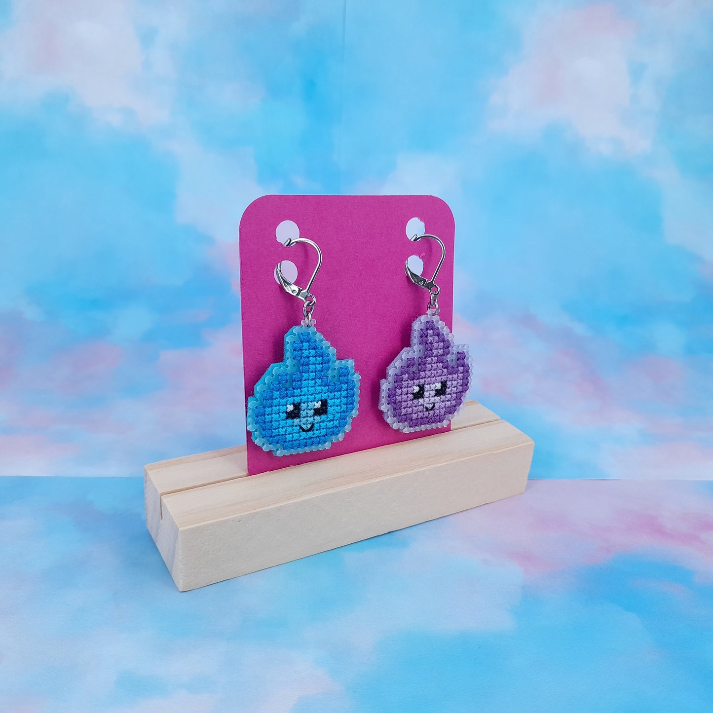 Pastel Flames - Earrings