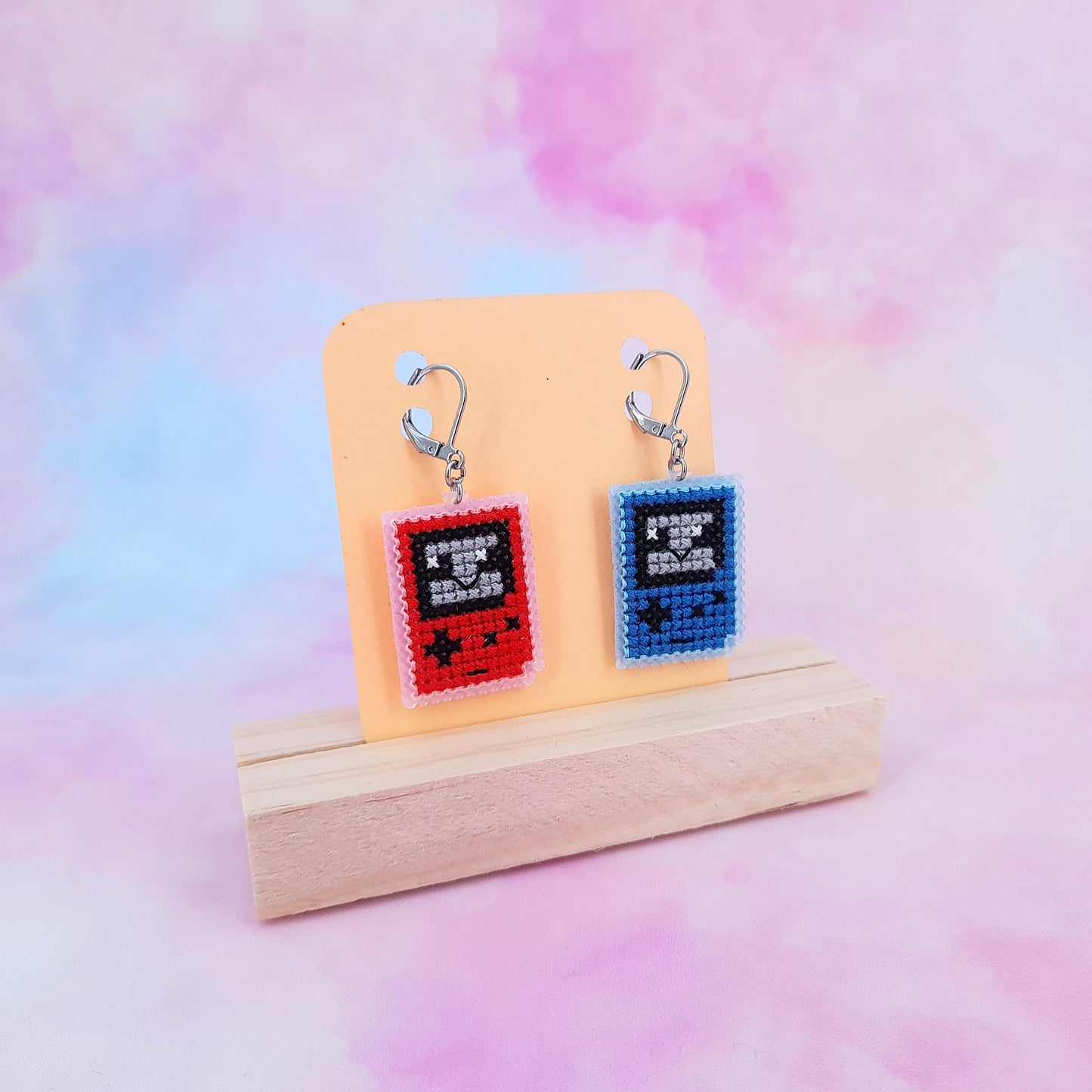 Gameboy couleurs classiques - Boucles d'oreilles