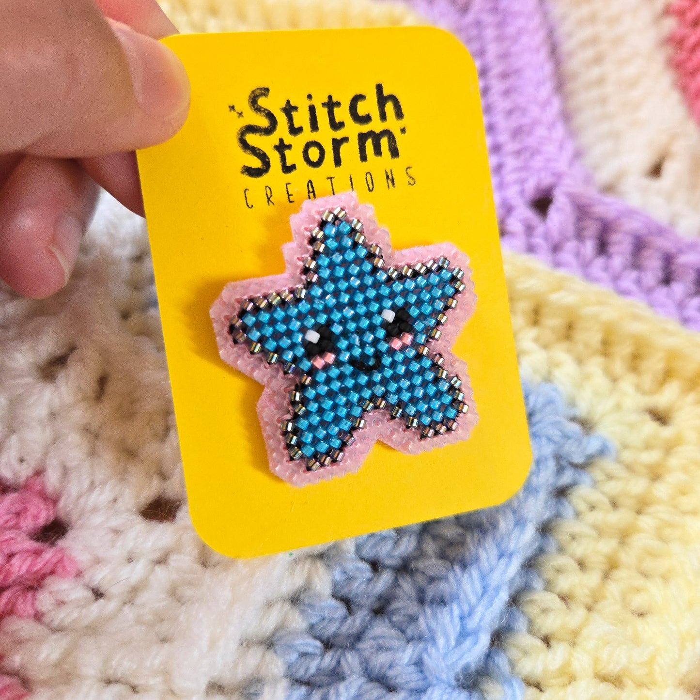 Pearl Pastel Star - Pin