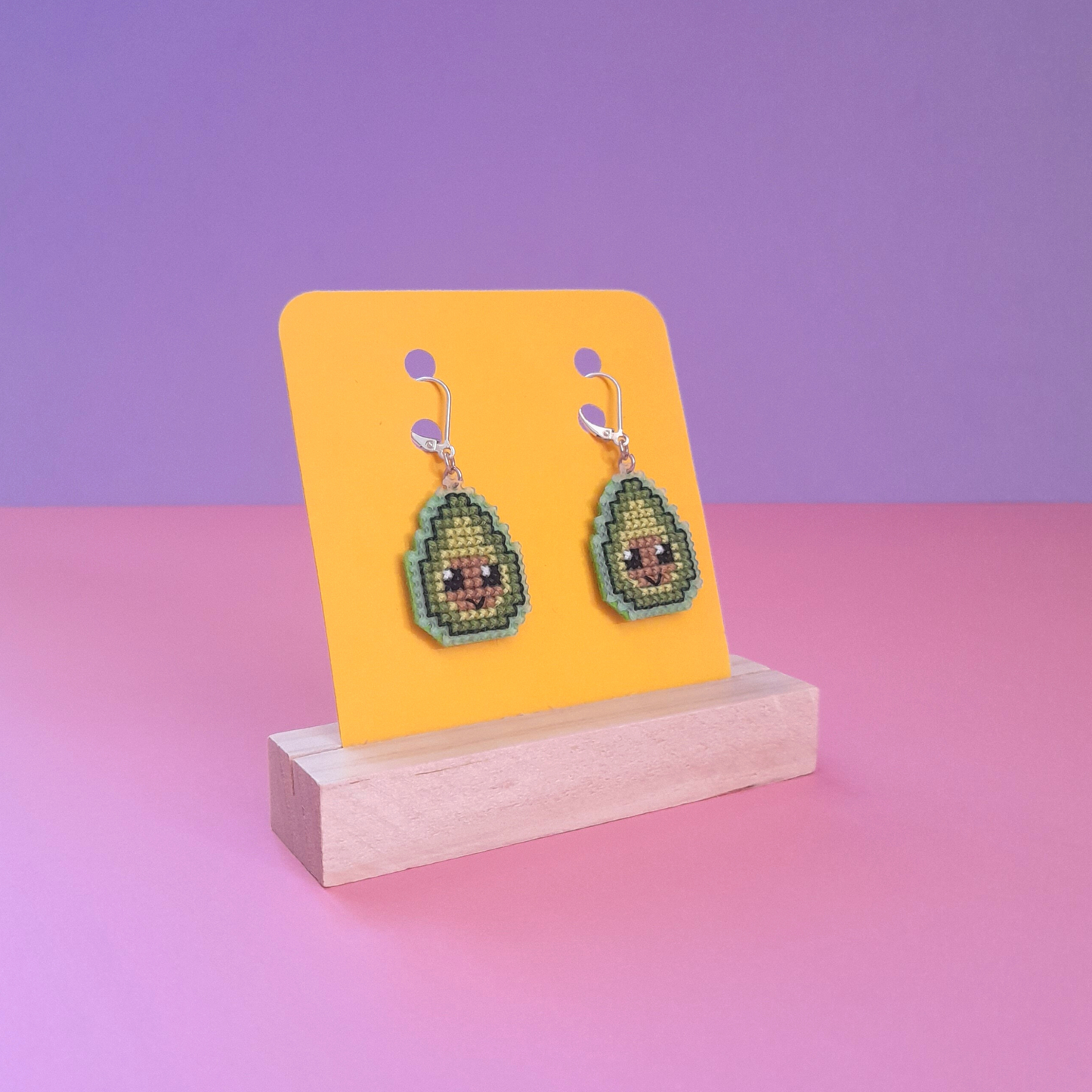 Boucles d'oreilles Avocat