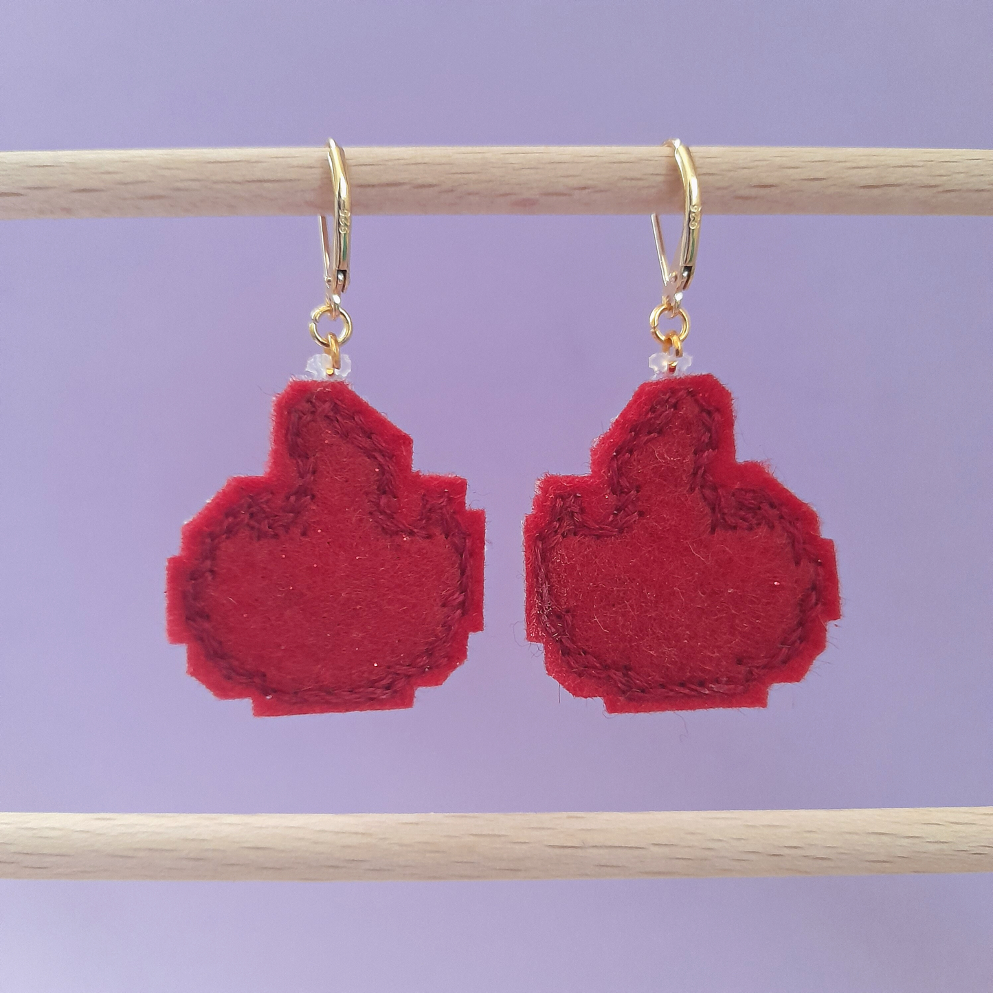 Boucles d'oreilles Flamme (Miroir)