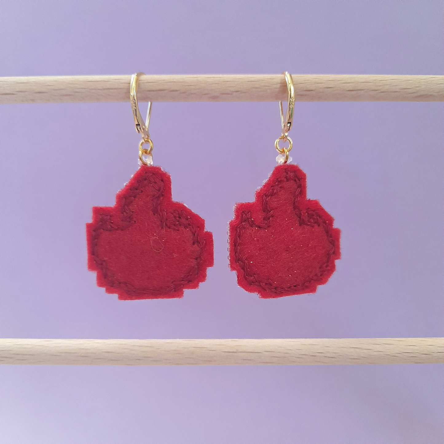 Boucles d'oreilles Flamme (Identiques)