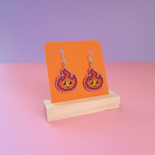 Boucles d'oreilles Flamme (Identiques)