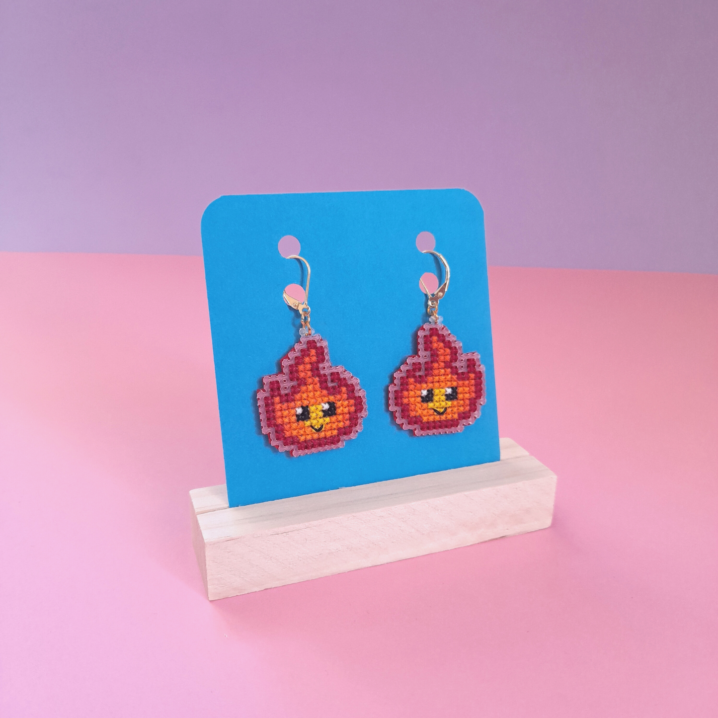 Boucles d'oreilles Flamme (Miroir)