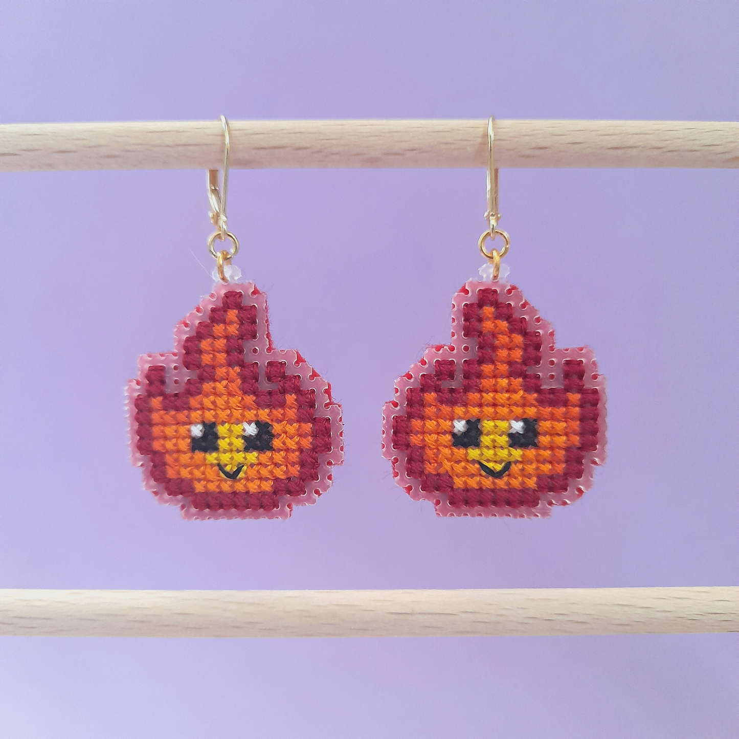 Boucles d'oreilles Flamme (Miroir)