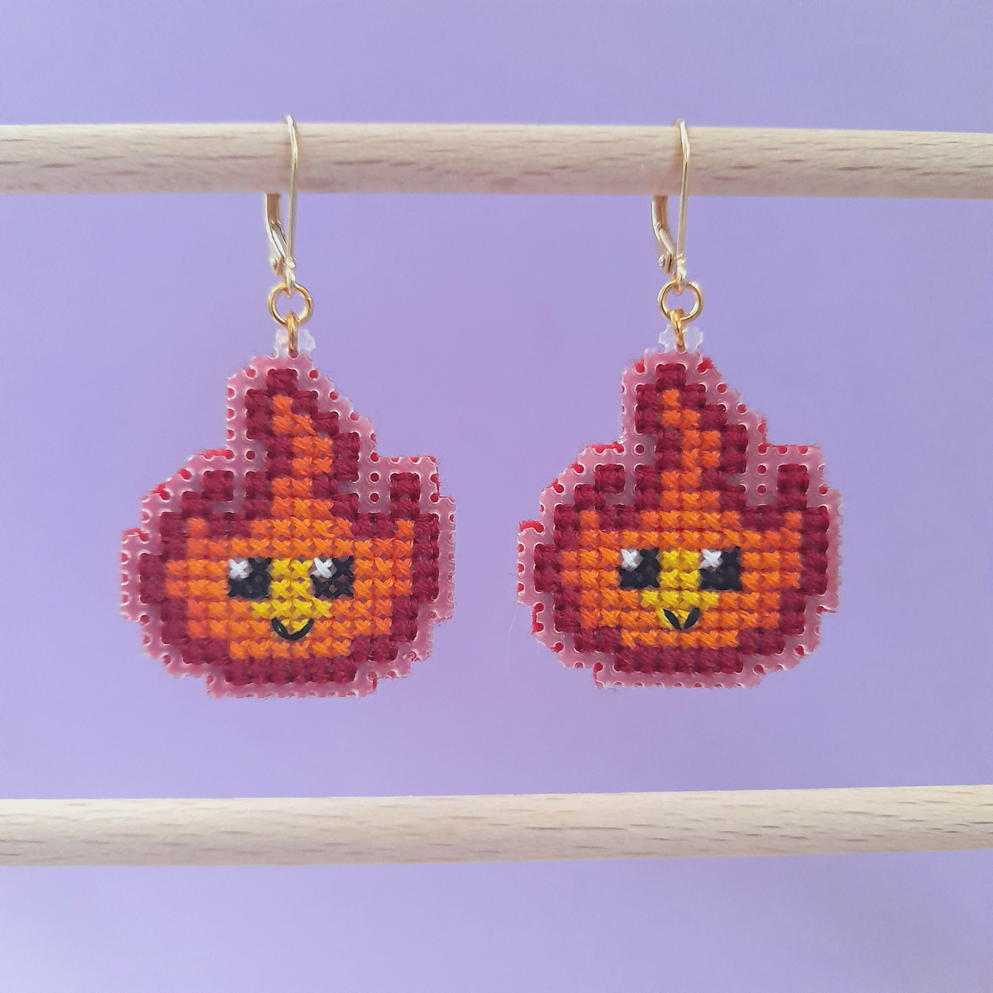 Boucles d'oreilles Flamme (Identiques)