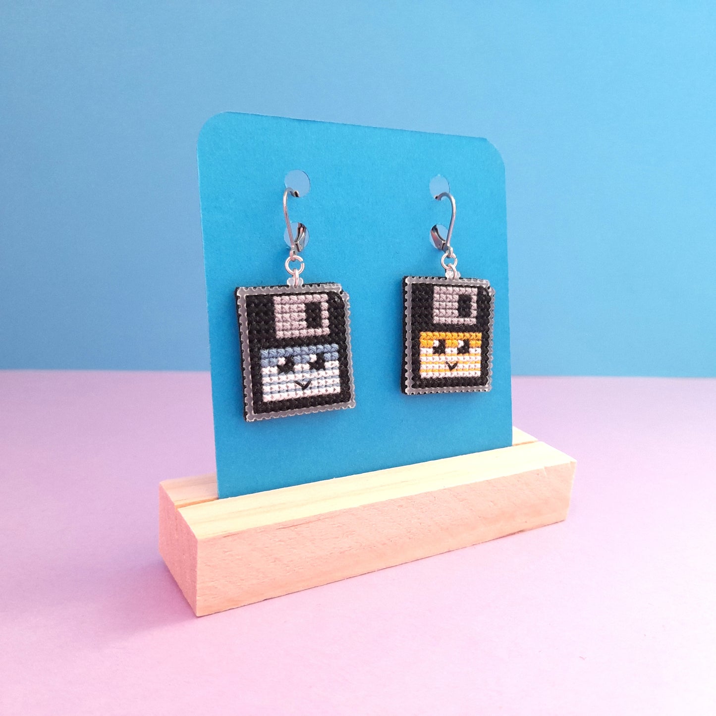 Cute Floppy Disk Earrings