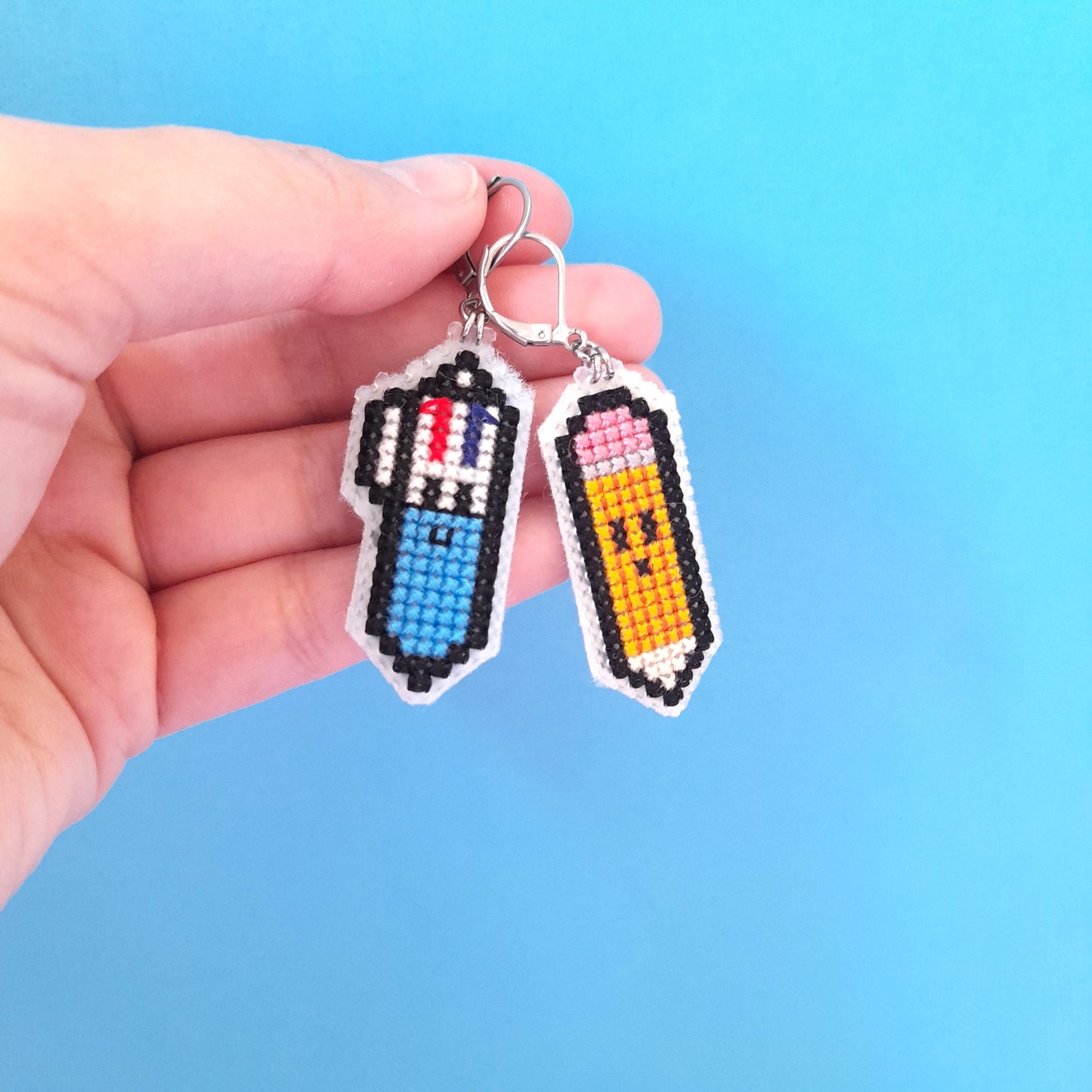 Pen and Pencils Earrings