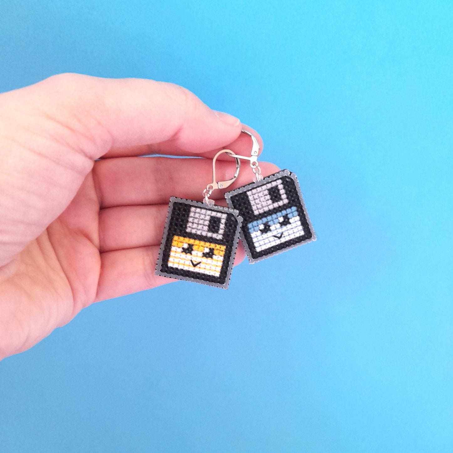 Cute Floppy Disk Earrings