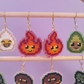 Flame Earrings (Mirrored)
